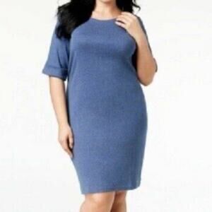 NWT KAREN SCOTT SPORT T SHIRT DRESS KNEE LENGHT STRETCHY SIZE LARGE PETITE